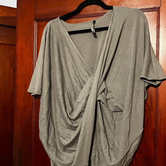 AllSaints Draped Crossover Wrap Top — Women’s Medium - Picture 3 of 9